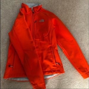 North Face Zip Up Bright Orange